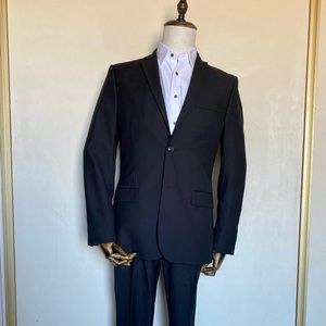 Black 38R Topman Suit